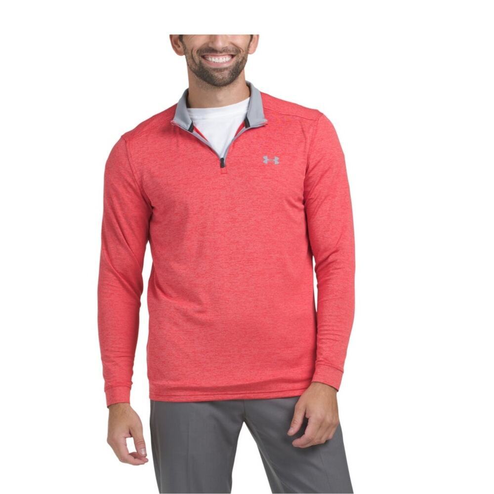 Under Armor Golf 1/4 Zip Red Small